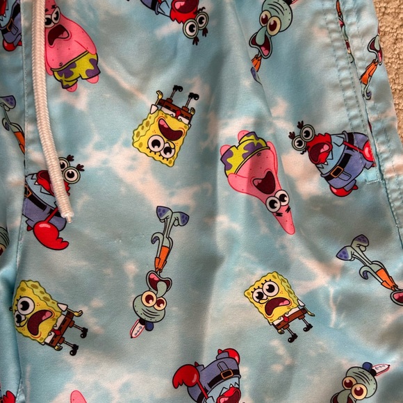 PACSUN SpongeBob Squarepants 17” Swim Trunks - Picture 4 of 10